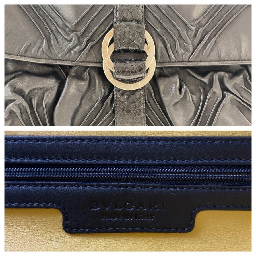 BVLGARI（ブルガリ） 美品 チャンドラ ブラック 黒 シルバー金具 