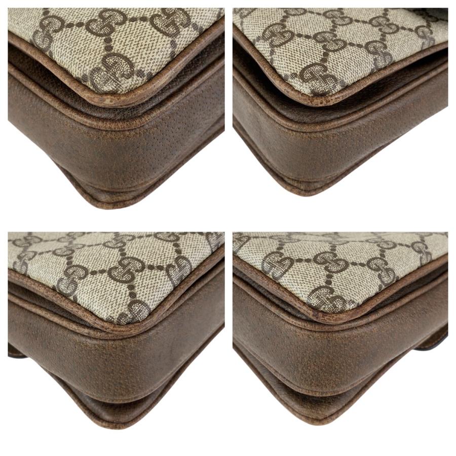 GUCCI グッチ オールドグッチ ブラウン ゴールド金具 GG