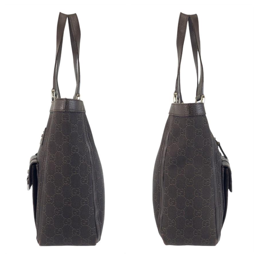 GUCCI グッチ アビー ブラウン シルバー金具 GGキャンバス