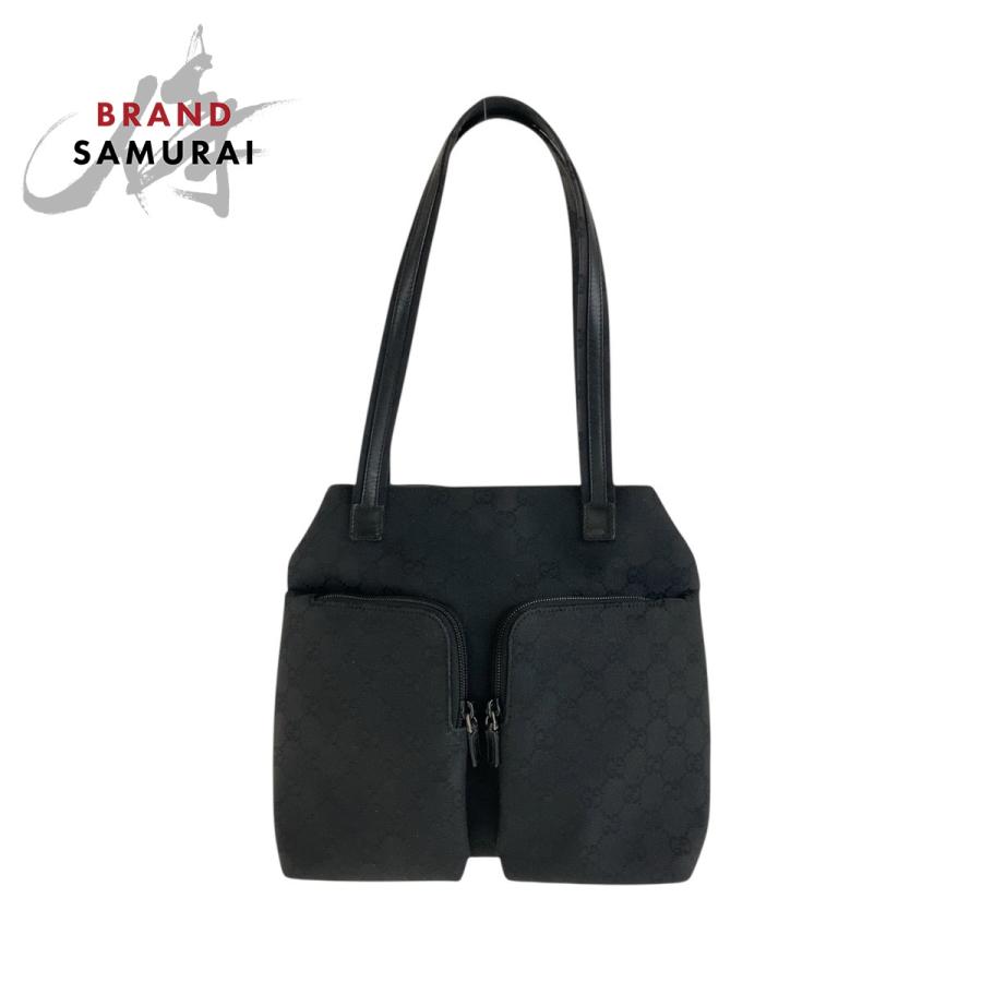 GUCCI（グッチ） ブラック 黒 GGキャンバス 002 1076 ショルダーバッグ