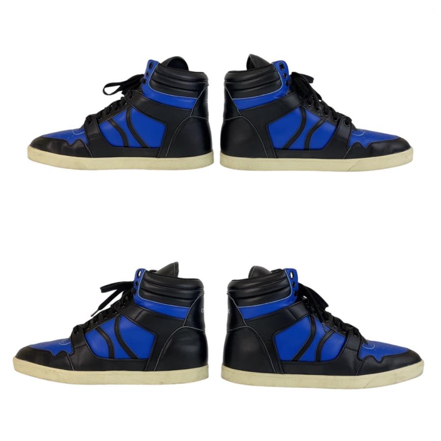 CELINE（セリーヌ） サイズ43 ブルー ブラック 黒 レザー スニーカー