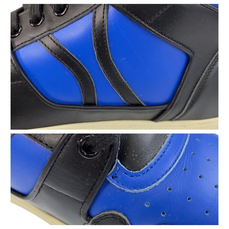 CELINE（セリーヌ） サイズ43 ブルー ブラック 黒 レザー スニーカー