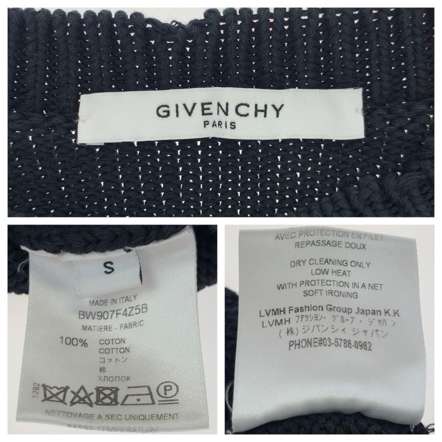 美品 Givenchy ジバンシー ロゴ サイズS ブラック 黒 ニット セーター