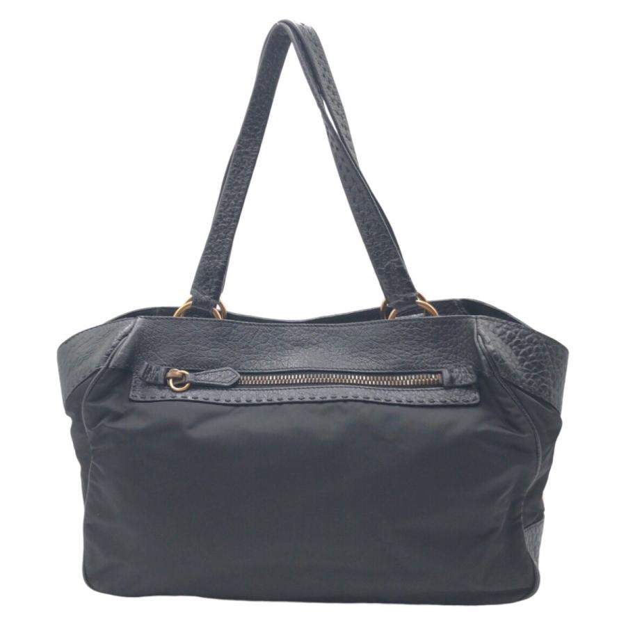 PRADA（プラダ） 美品 ヴィッテロダイノ テスート 三角ロゴ ブラック