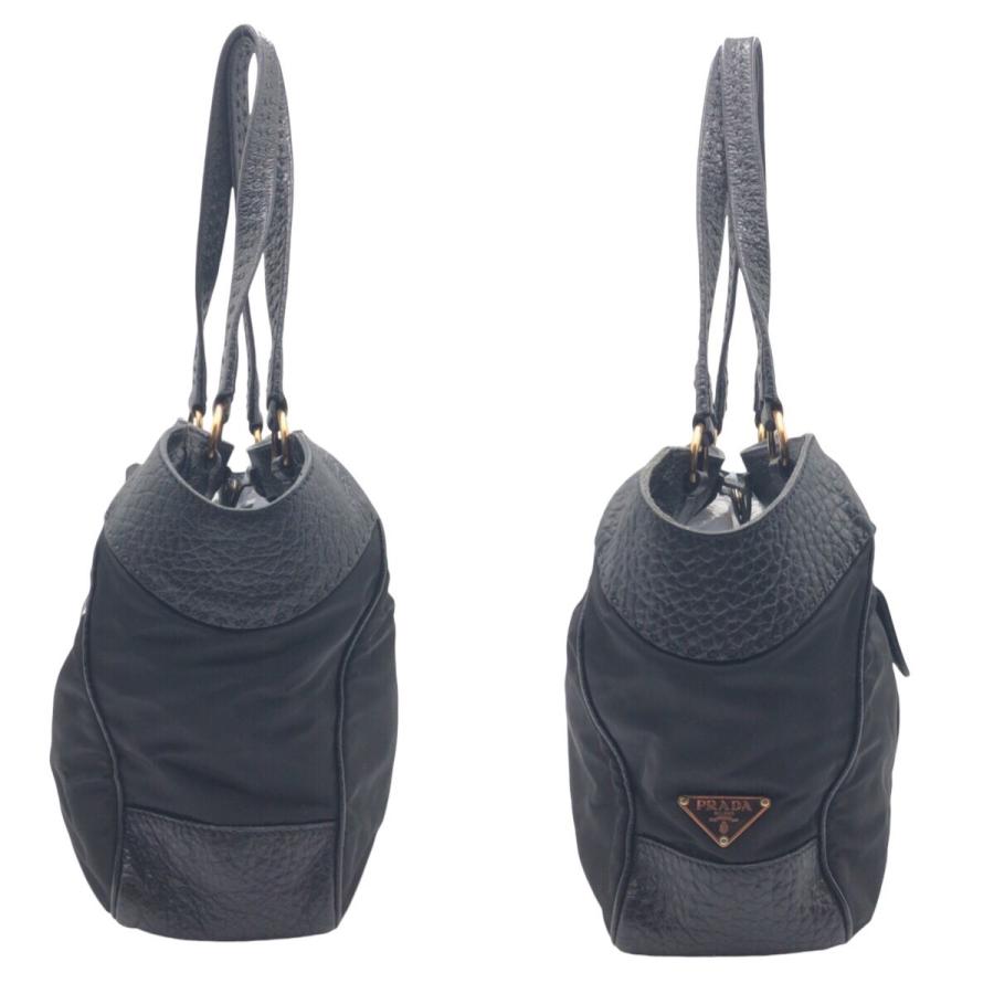 PRADA（プラダ） 美品 ヴィッテロダイノ テスート 三角ロゴ ブラック