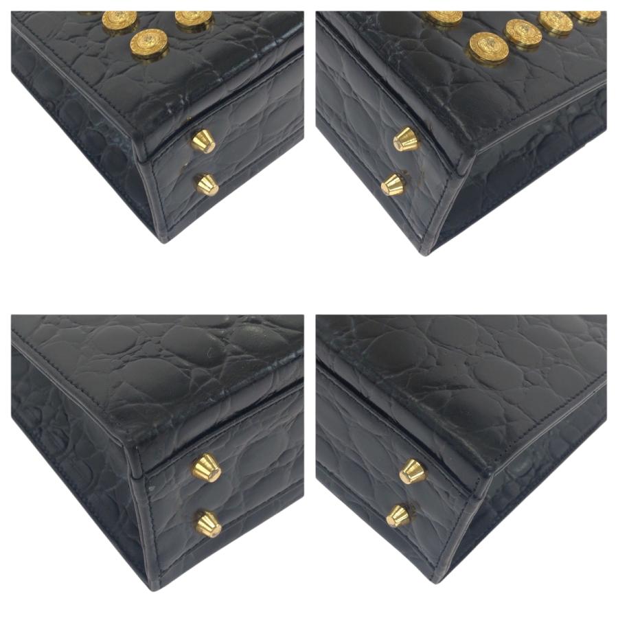 美品 ジャンニ ヴェルサーチ ヴィンテージ クロコ型押し サンバースト