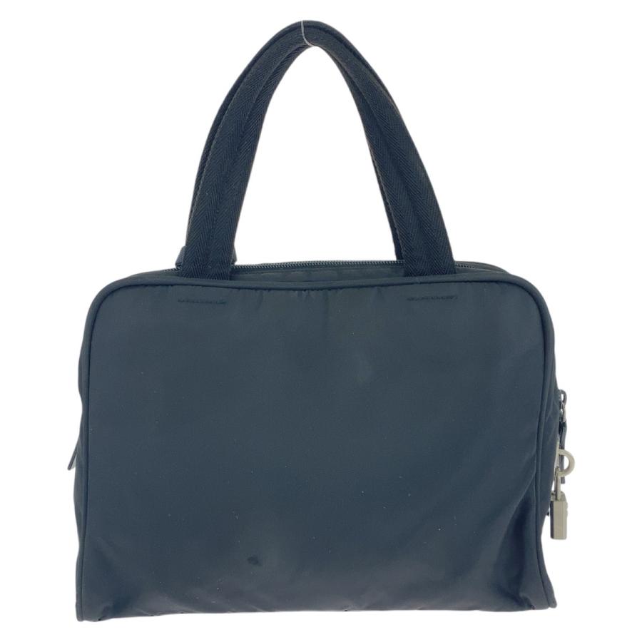 ✨️美品✨ プラダ　トートバッグ　ナイロン　ブラック　黒　三角ロゴ　南京錠　鍵付き プラダ PRADA トートバッグ 三角ロゴ ナイロン・レザー ブラック