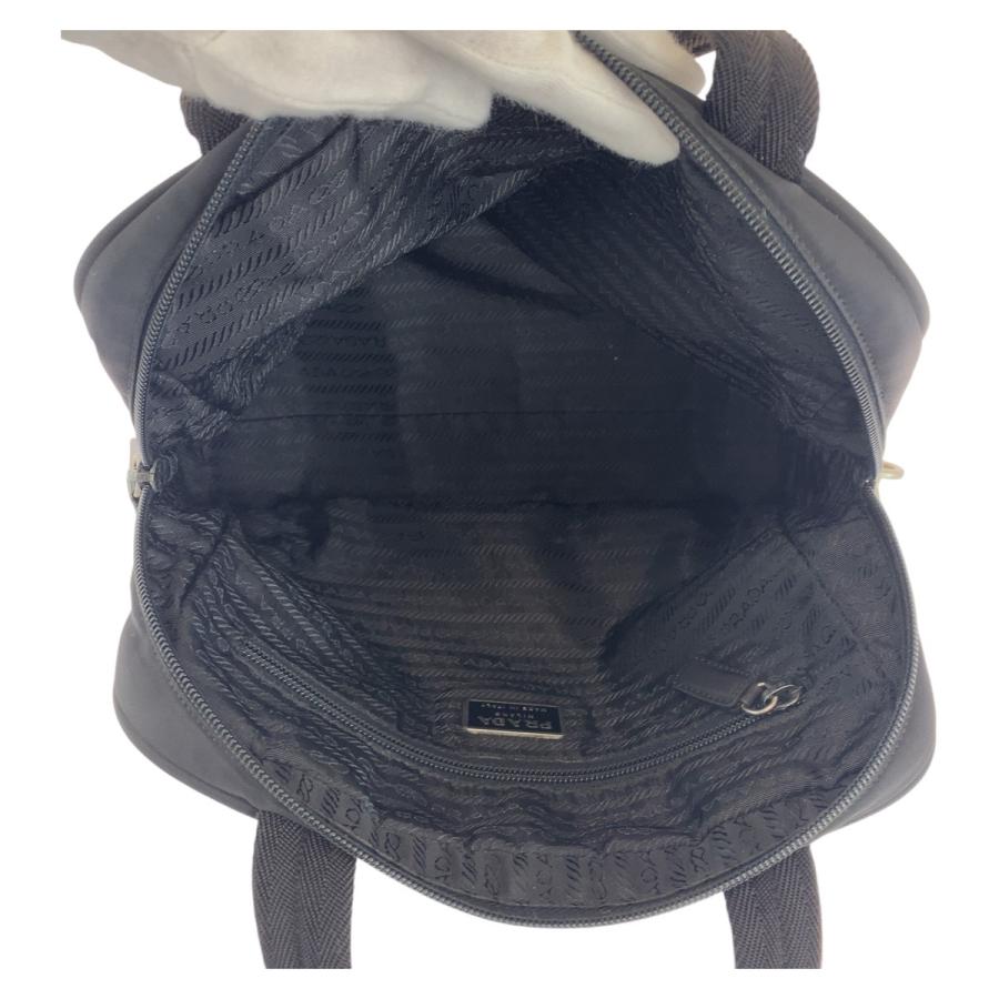 PRADA 美品 プラダ テスート 三角ロゴプレート ブラック 黒