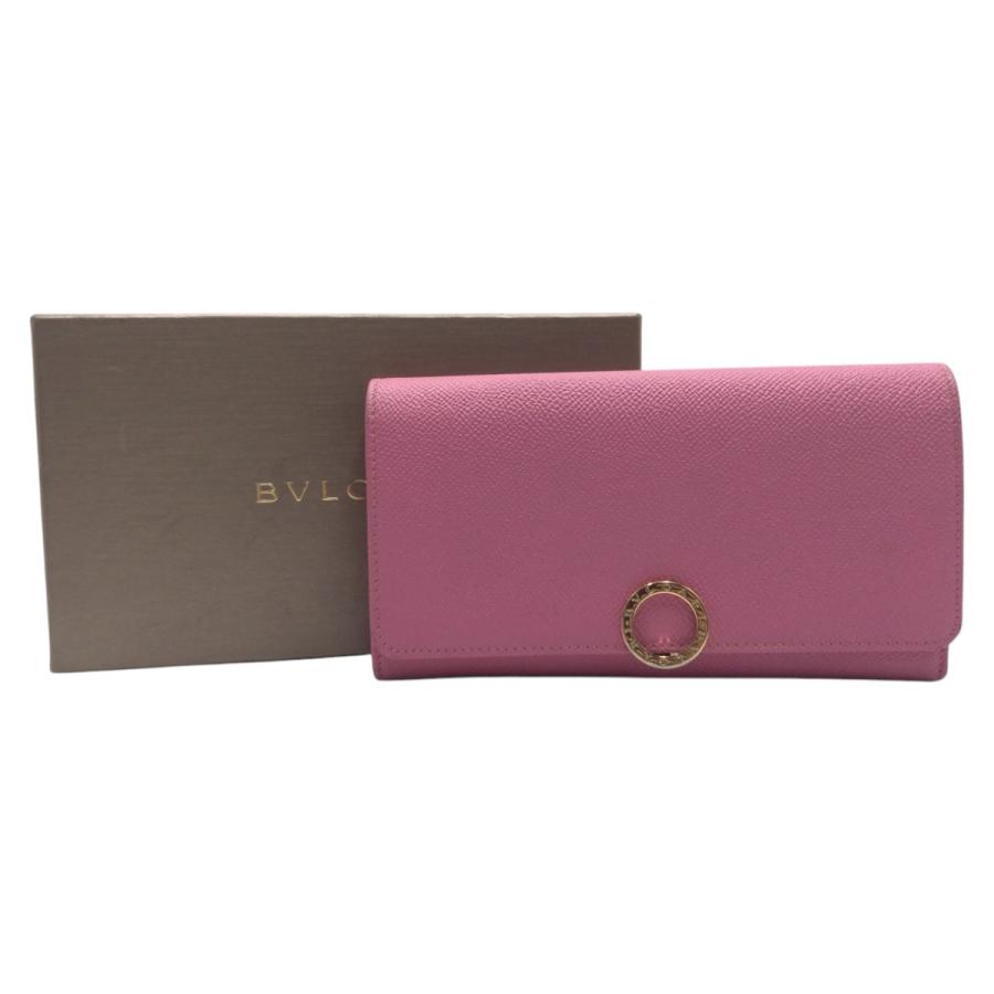 BVLGARI（ブルガリ） 美品 ビーゼロ ピンク ゴールド金具 レザー 長