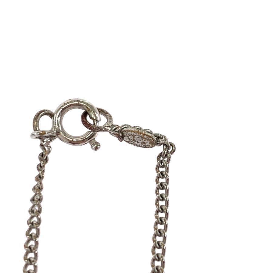 CHANEL シャネル ヴィンテージ ココマーク ラインストーン シルバー メッキ ネックレス レディース 503742_3