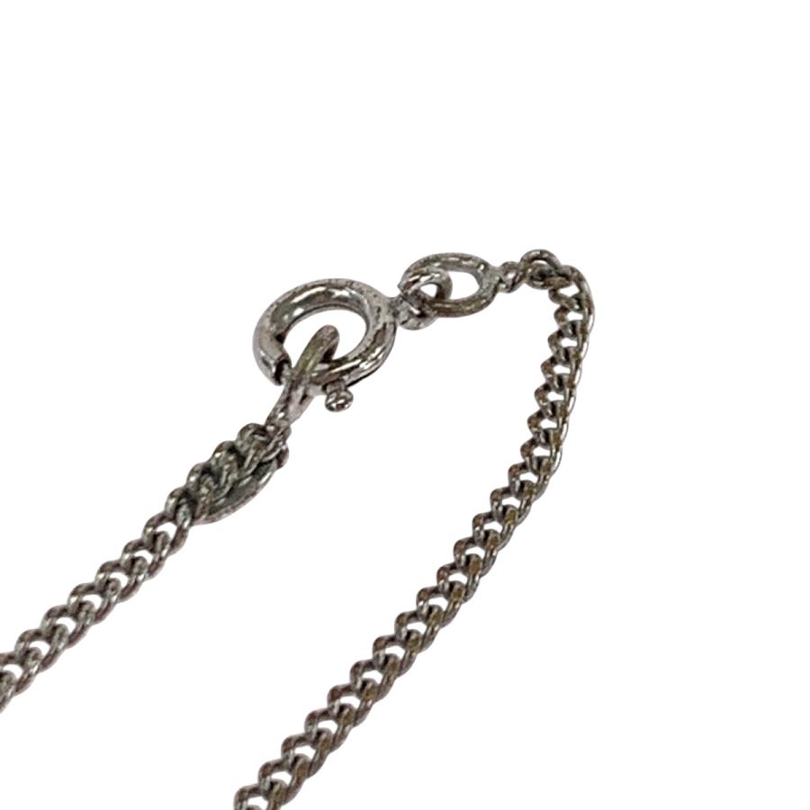CHANEL シャネル ヴィンテージ ココマーク ラインストーン シルバー メッキ ネックレス レディース 503742_6