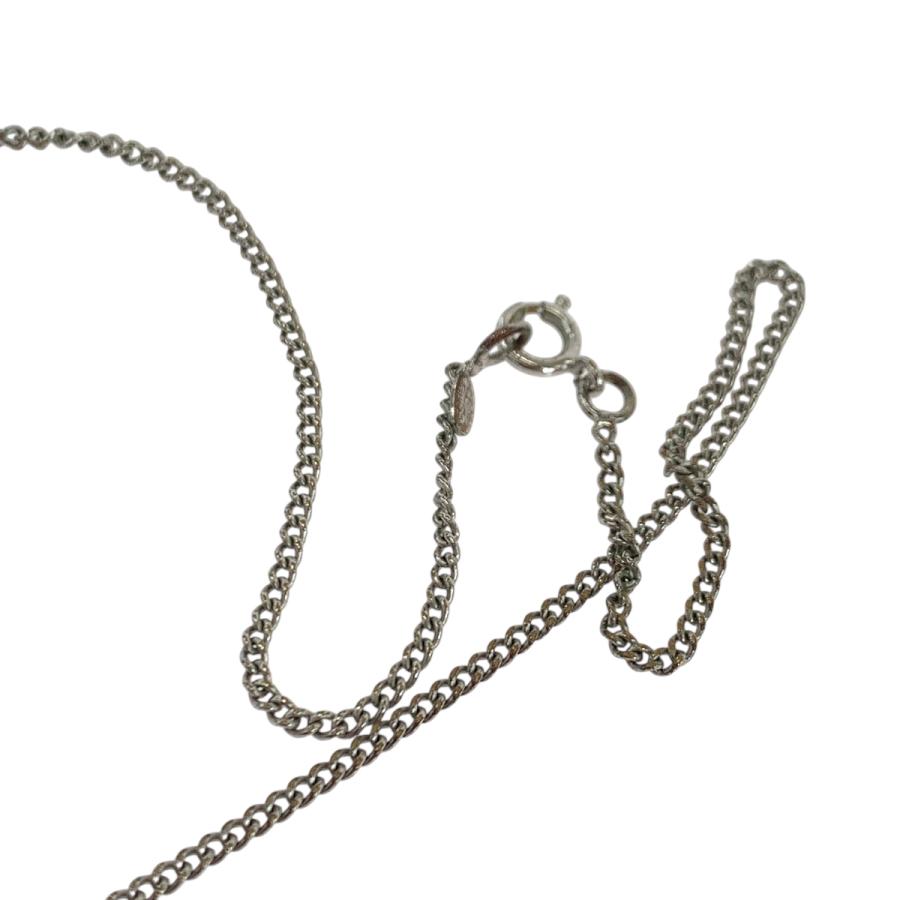 CHANEL シャネル ヴィンテージ ココマーク ラインストーン シルバー メッキ ネックレス レディース 503742_8