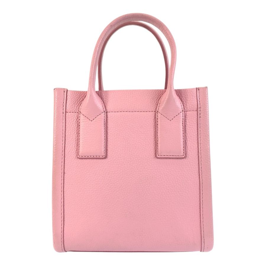 MARC JACOBS マークジェイコブス ピンク シルバー金具 レザー トート