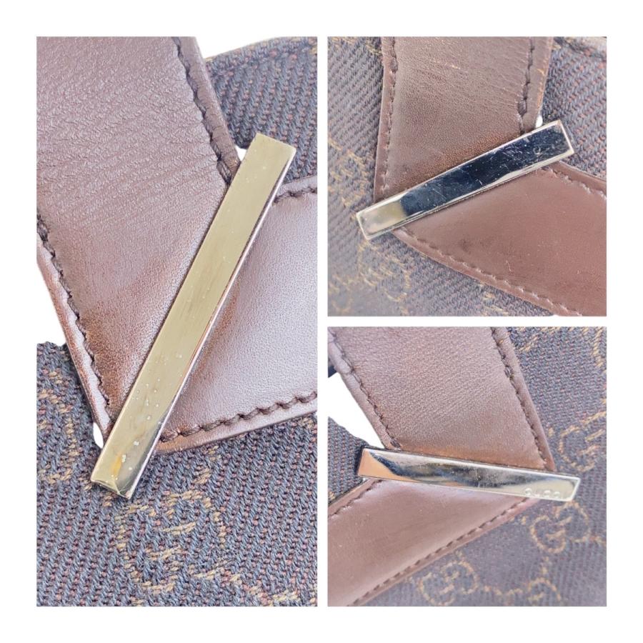 GUCCI（グッチ） ブラウン シルバー金具 GGキャンバス 73983 トート