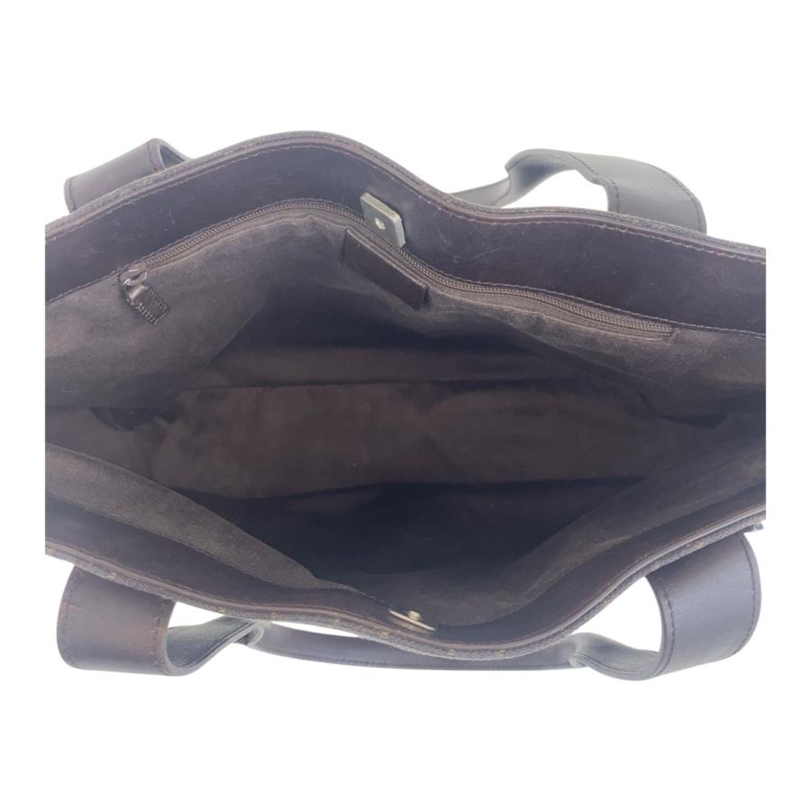 GUCCI（グッチ） ブラウン シルバー金具 GGキャンバス 73983 トート