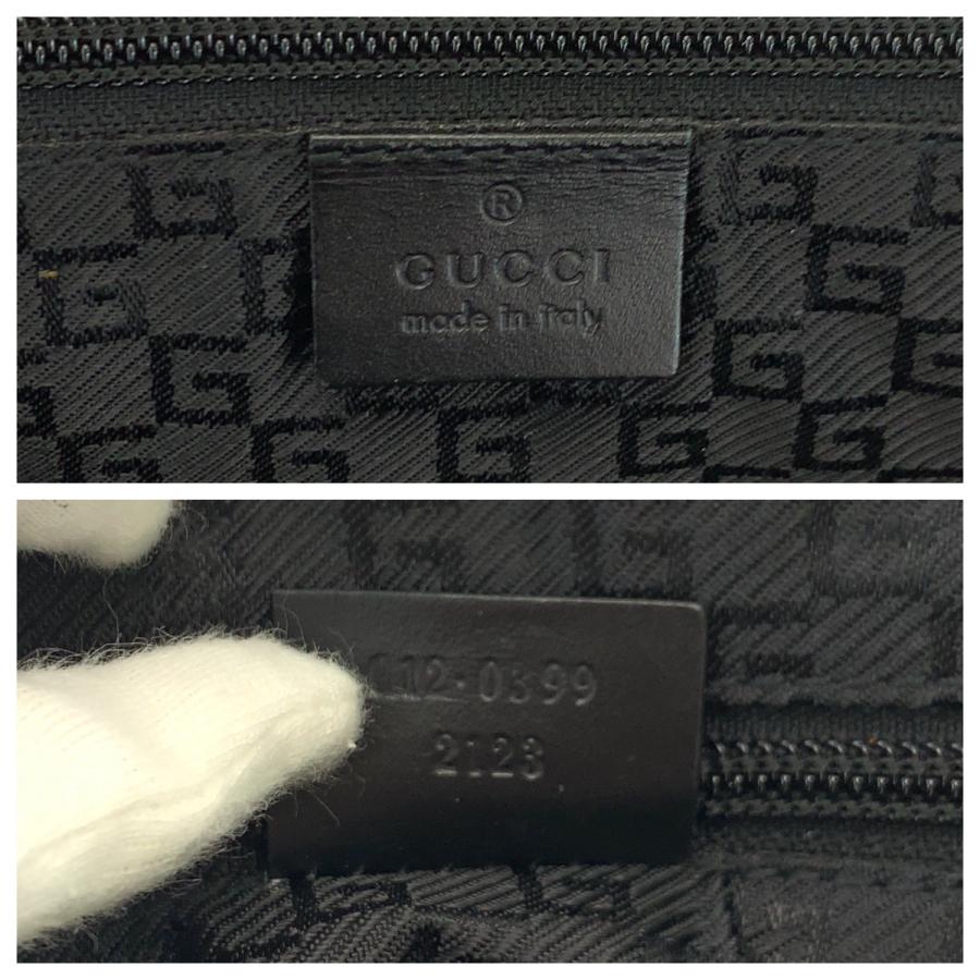 【美品】GUCCI ボストンバック 2way ナイロン 黒 シルバー金具 大容量 GUCCI（グッチ） 美品 ブラック 黒 シルバー金具 ナイロン 012 0399