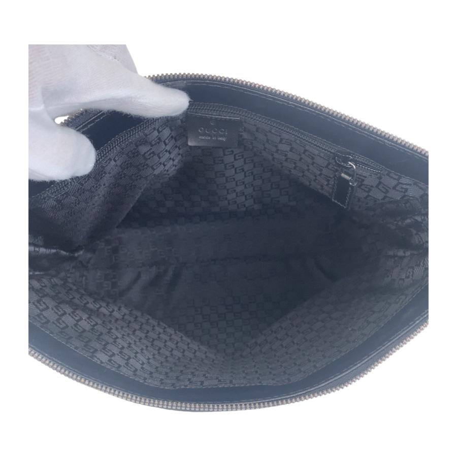 GUCCI（グッチ） 美品 ブラック 黒 シルバー金具 ナイロン/レザー