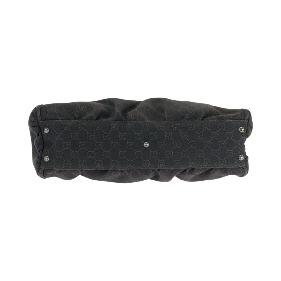 GUCCI 美品 グッチ GGデニム ブラック 黒 シルバー金具 GGキャンバス