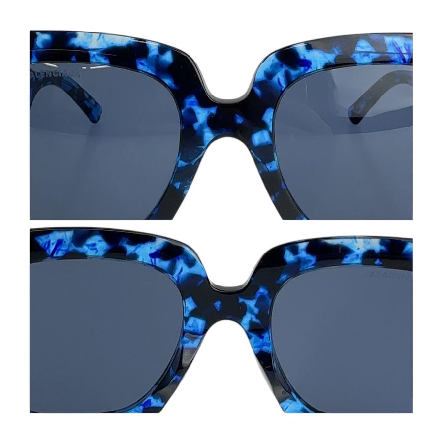 BALENCIAGA（バレンシアガ） 美品 スクエアフルリム 男女兼用 ブルー