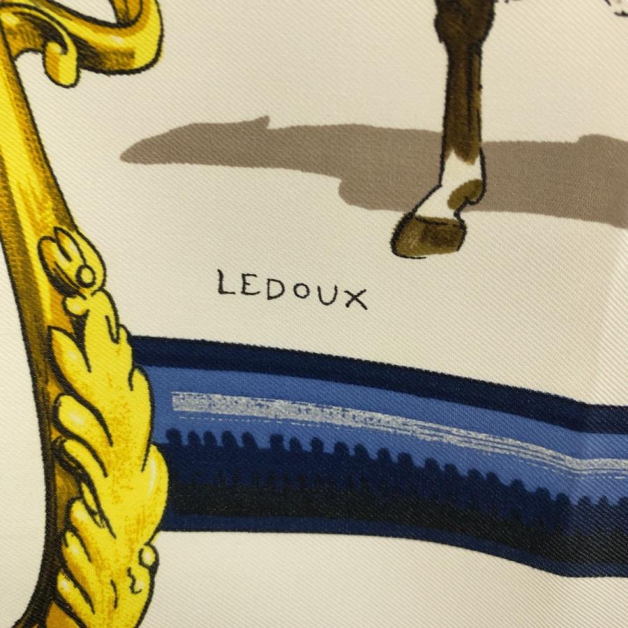 HERMES（エルメス） カレ90 EQUIPAGES ブルー マルチカラー シルク