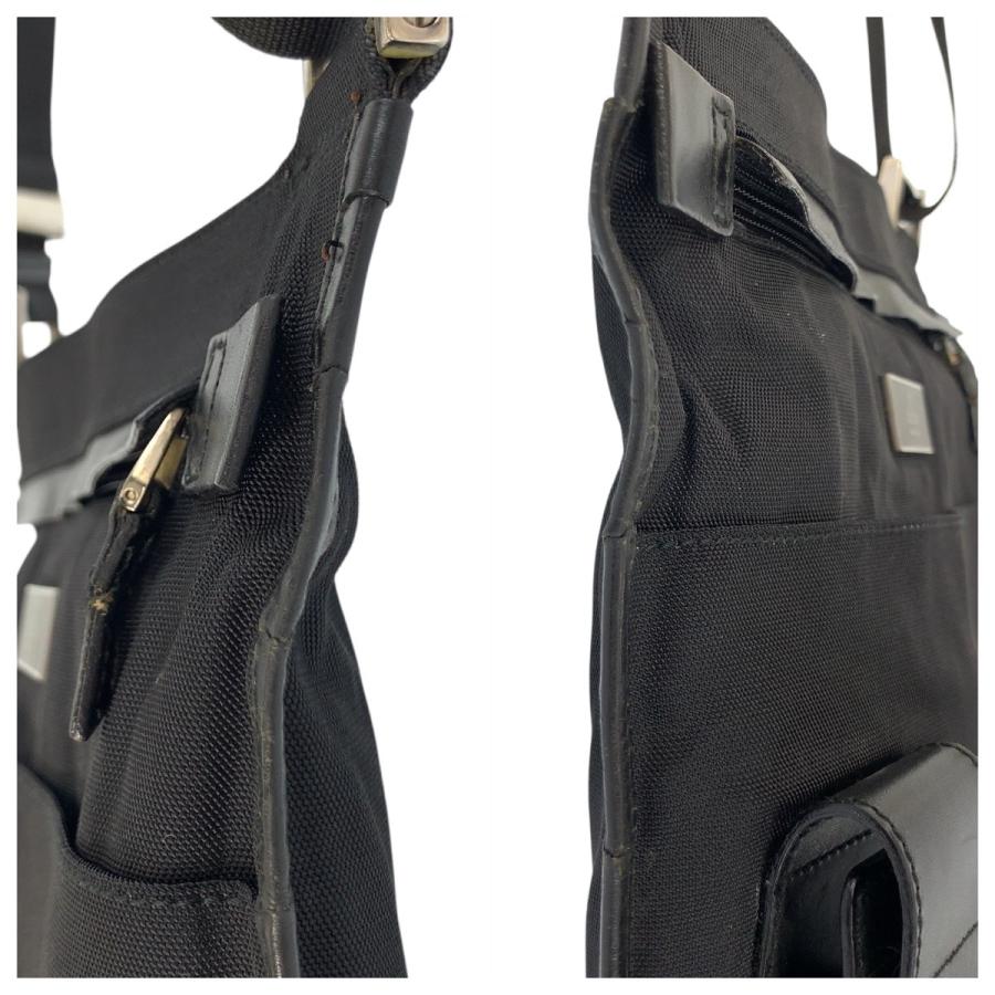 GUCCI（グッチ） ブラック 黒 シルバー金具 ナイロン/レザー 019 0335