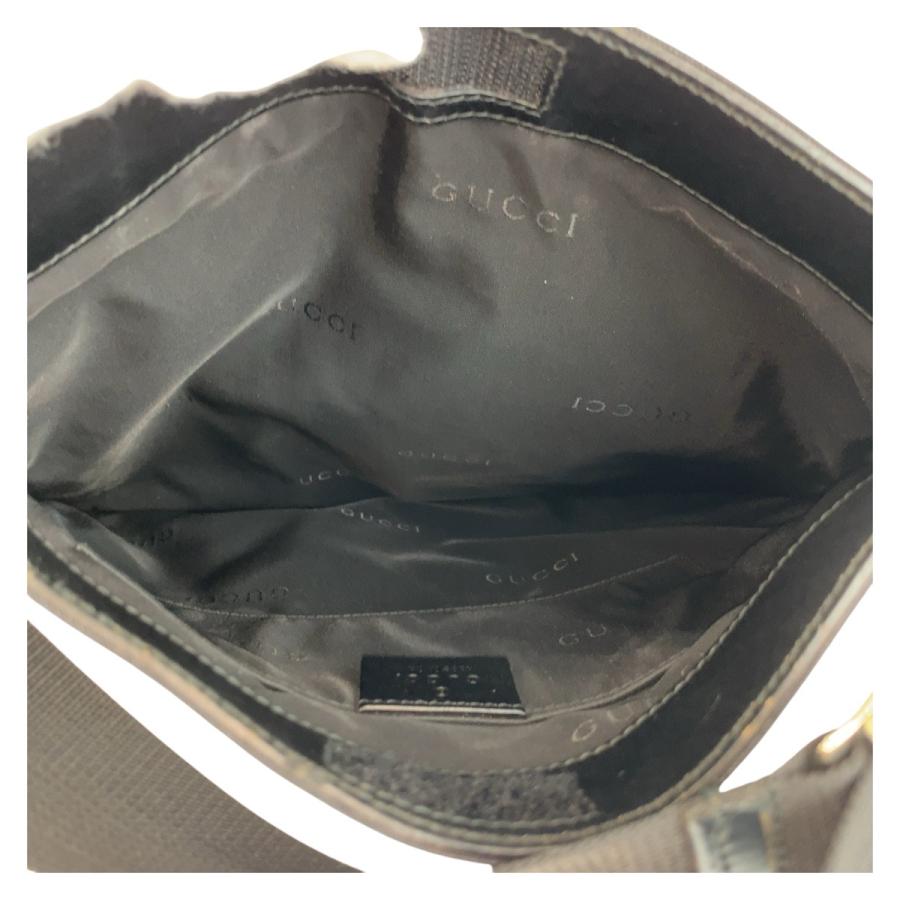 GUCCI（グッチ） ブラック 黒 シルバー金具 ナイロン/レザー 019 0335