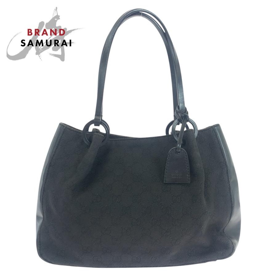 GUCCI（グッチ） ブラック 黒 GGキャンバス/レザー 101919 トート