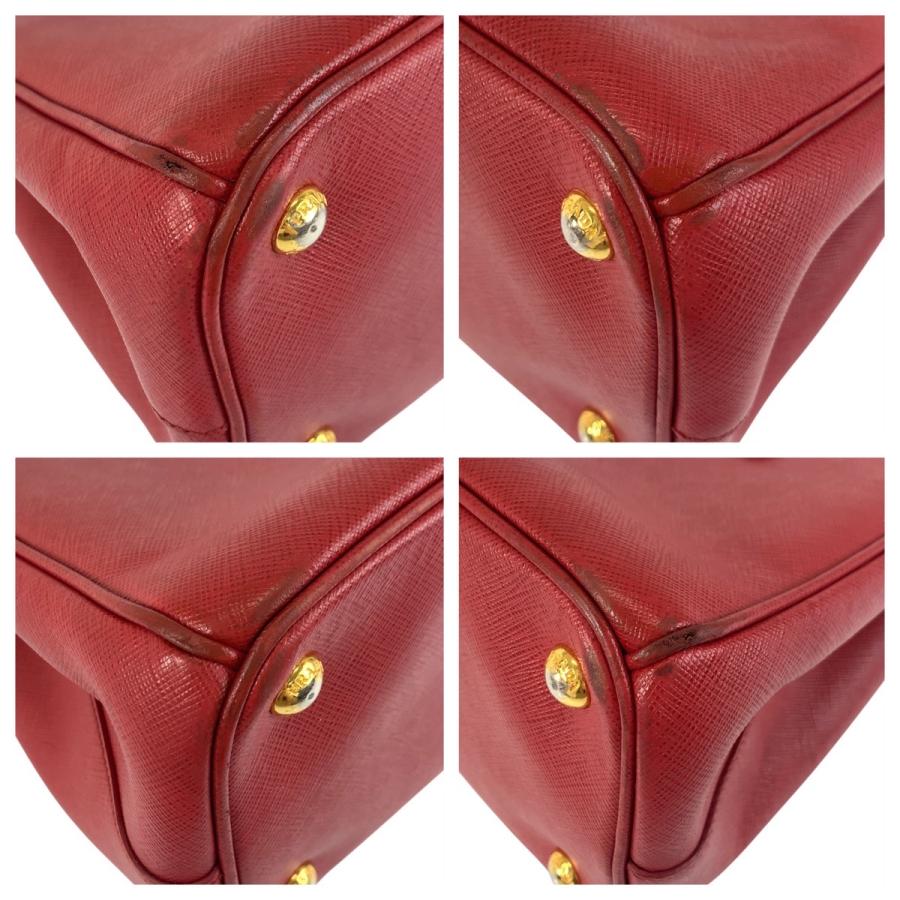 PRADA（プラダ） サフィアーノ ガレリア レッド ゴールド金具 レザー