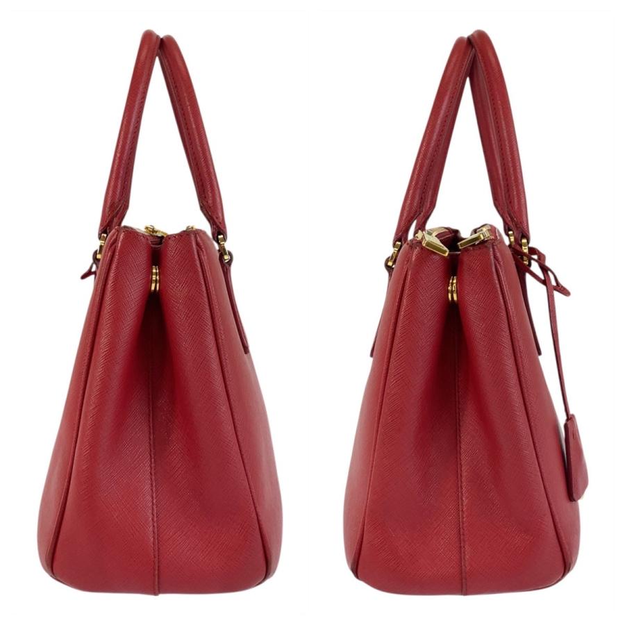 PRADA（プラダ） サフィアーノ ガレリア レッド ゴールド金具 レザー
