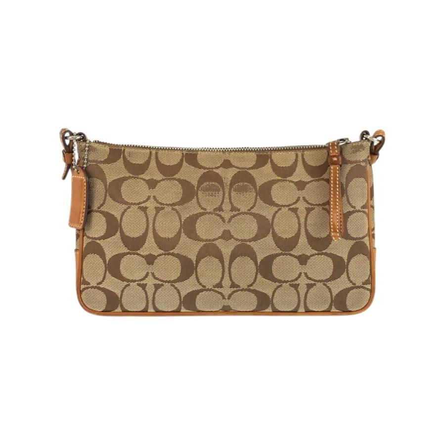 COACH（コーチ） シグネチャー スリムデミジップ ベージュ キャメル 
