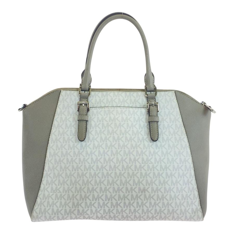 MICHAEL KORS（マイケルコース） 美品 ホワイト グレー シルバー金具 