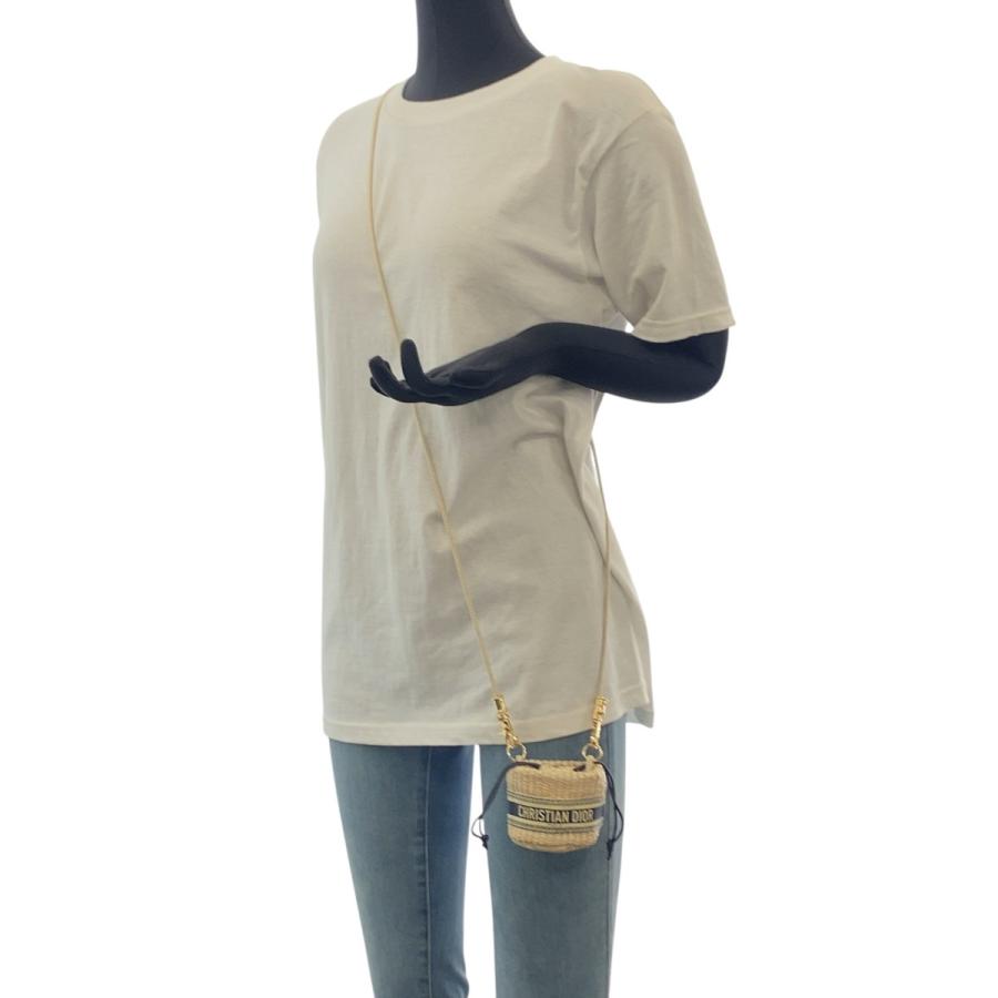 新品未使用 Dior ディオール ノベルティ ベージュ ネイビー ストロー