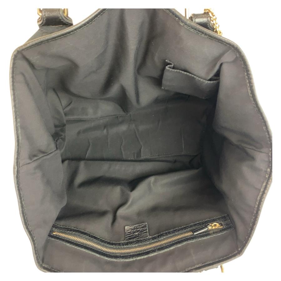 GUCCI グッチ シェリーライン ブラック 黒 ゴールド金具 GG