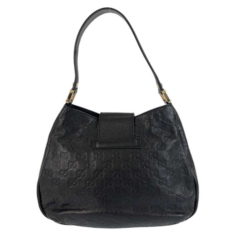 GUCCI（グッチ） 美品 グッチシマ ブラック 黒 ゴールド金具 レザー