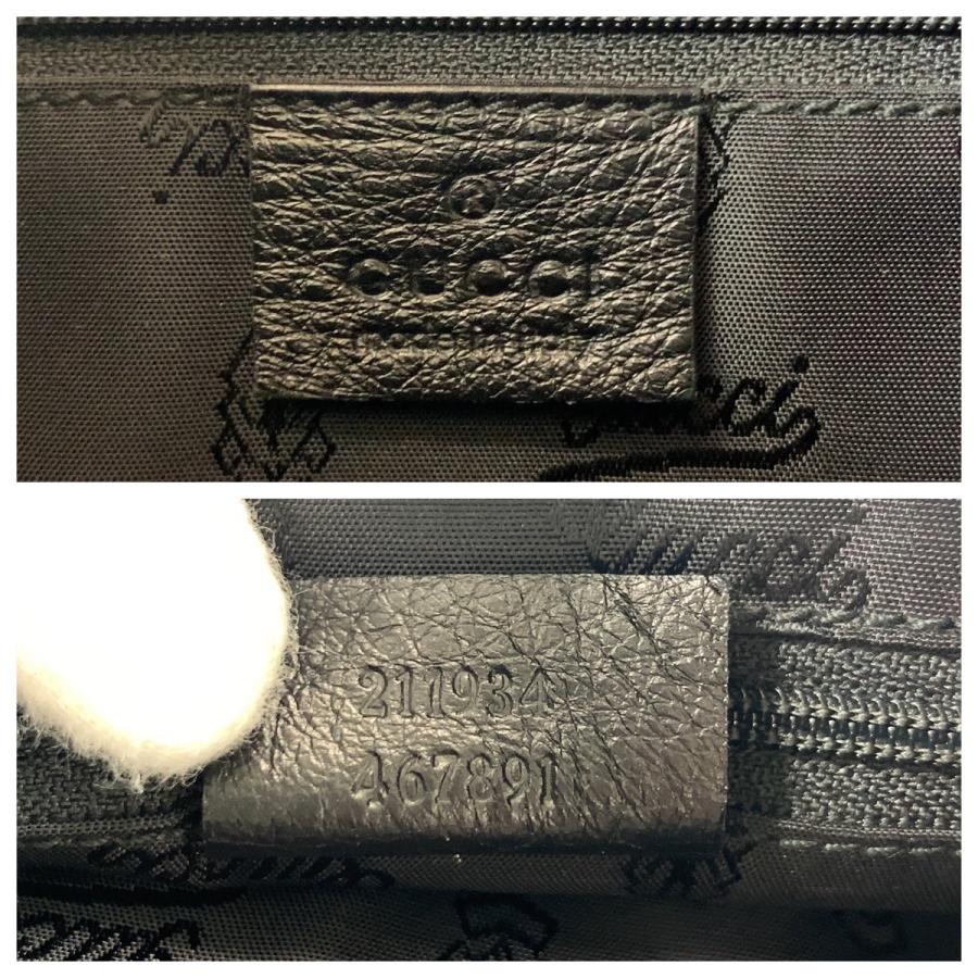 GUCCI（グッチ） 美品 グッチシマ ブラック 黒 ゴールド金具 レザー