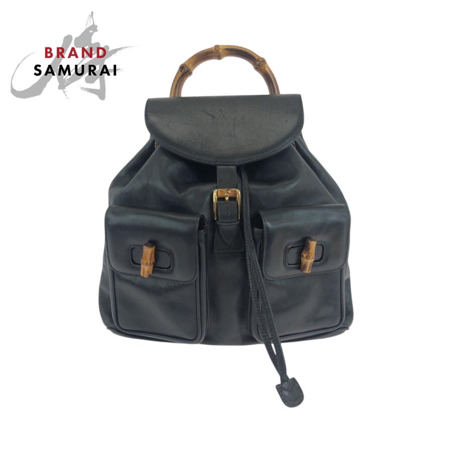 GUCCI（グッチ） 美品 バンブー ブラック 黒 ゴールド金具