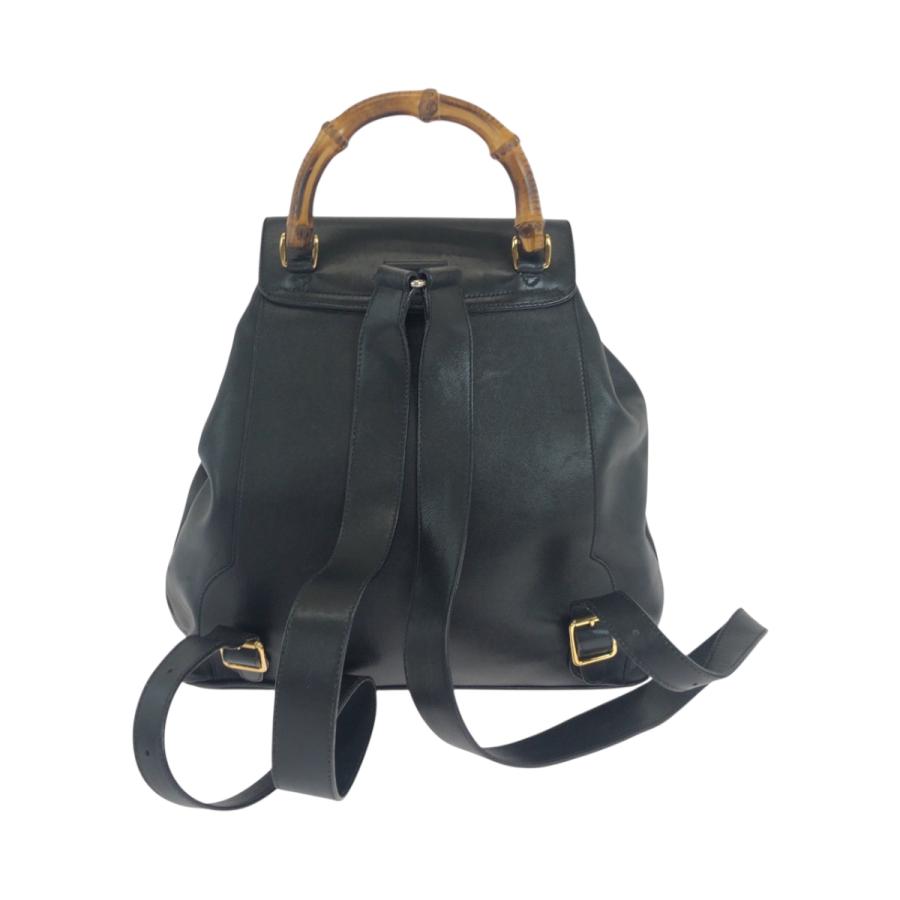 GUCCI（グッチ） 美品 バンブー ブラック 黒 ゴールド金具 レザー 003 