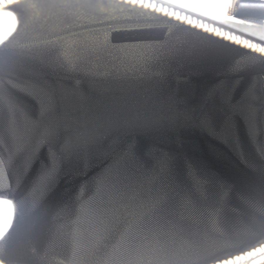 良品✨グッチ ミニボストン ブラック GGキャンバス レザー 000 0851 GUCCI（グッチ） ブラック 黒 グレー ゴールド金具 GGキャンバス