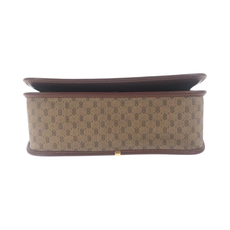 美品 GUCCI グッチ オールドグッチ シェリーライン ブラウン ゴールド金具 レザー 001 103 0551 ショルダーバッグ ポシェット 504090