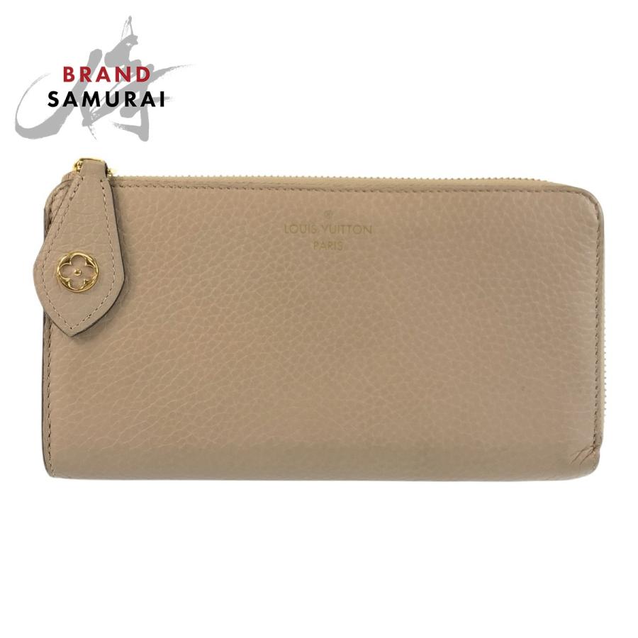 美品 LOUIS VUITTON ルイヴィトン ポルトフォイユ コメット グレージュ ゴールド金具 レザー M63104 長財布 ロングウォレット レディース 504134 【中古】 LOUIS VUITTON（ルイ・ヴィトン） 美品 ポルトフォイユ コメット