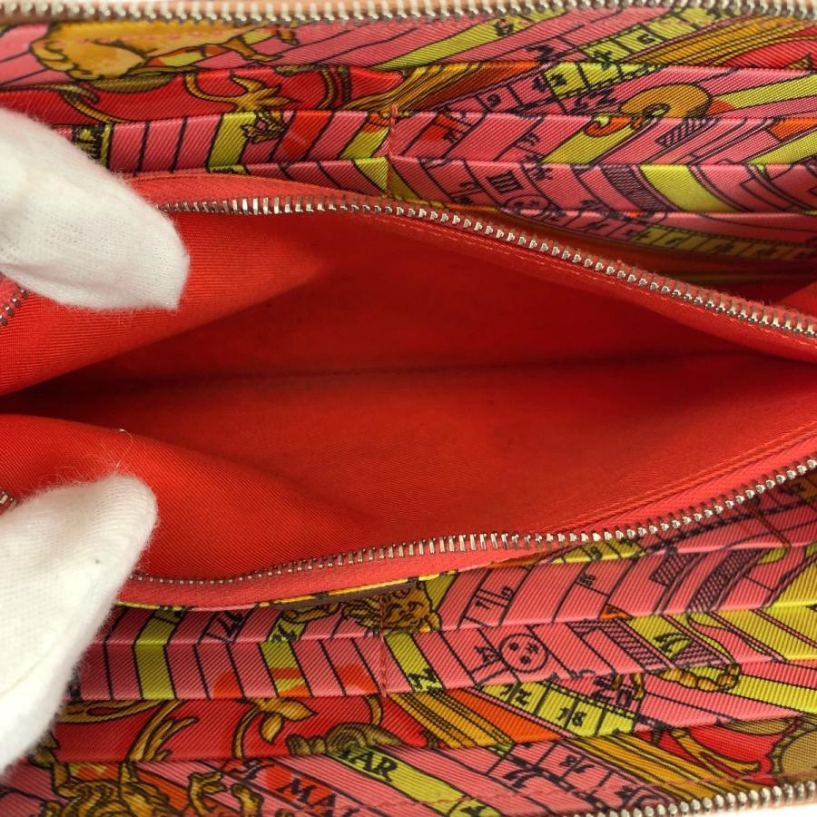 美品 HERMES エルメス アザップロング シルクイン ゴールド ブラウン シルバー金具 ヴォーエプソン 長財布 X刻印 504144 | HERMES | 07
