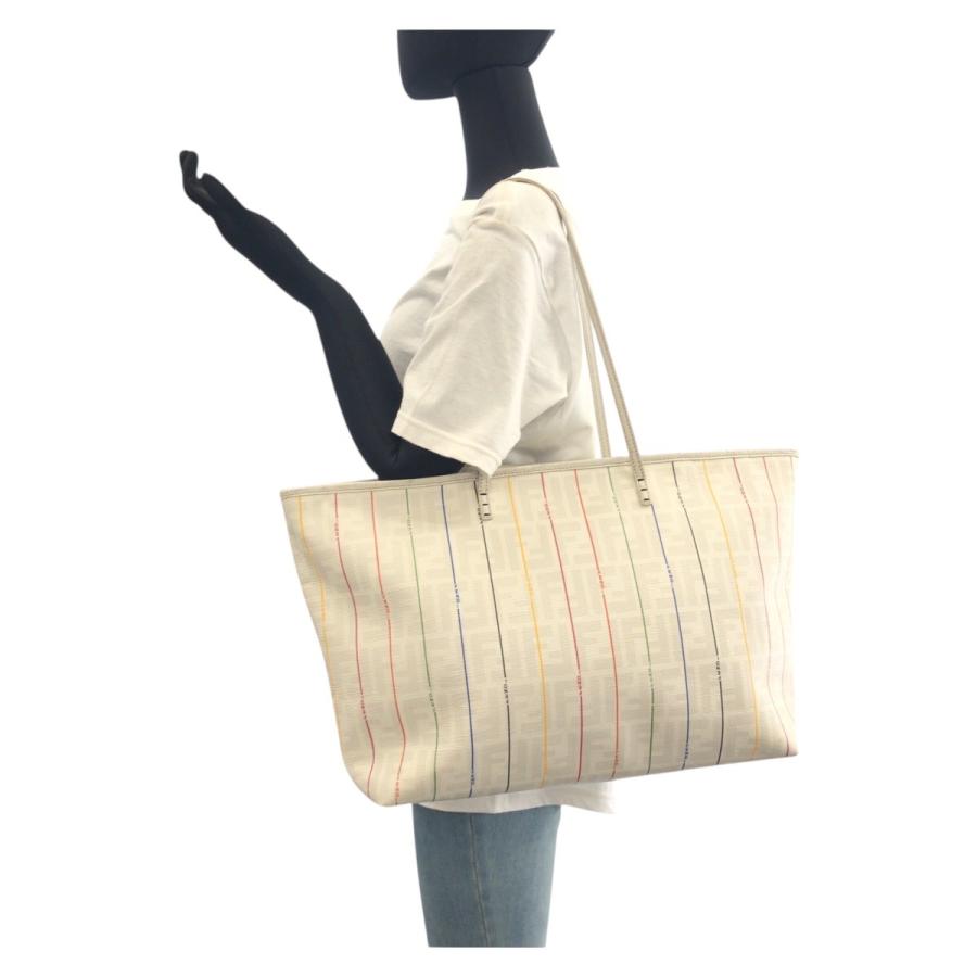 FENDI フェンディ ズッカ ホワイト マルチカラー レザー 88H185 HQP トートバッグ ショルダーバッグ レディース 504177 | FENDI | 03
