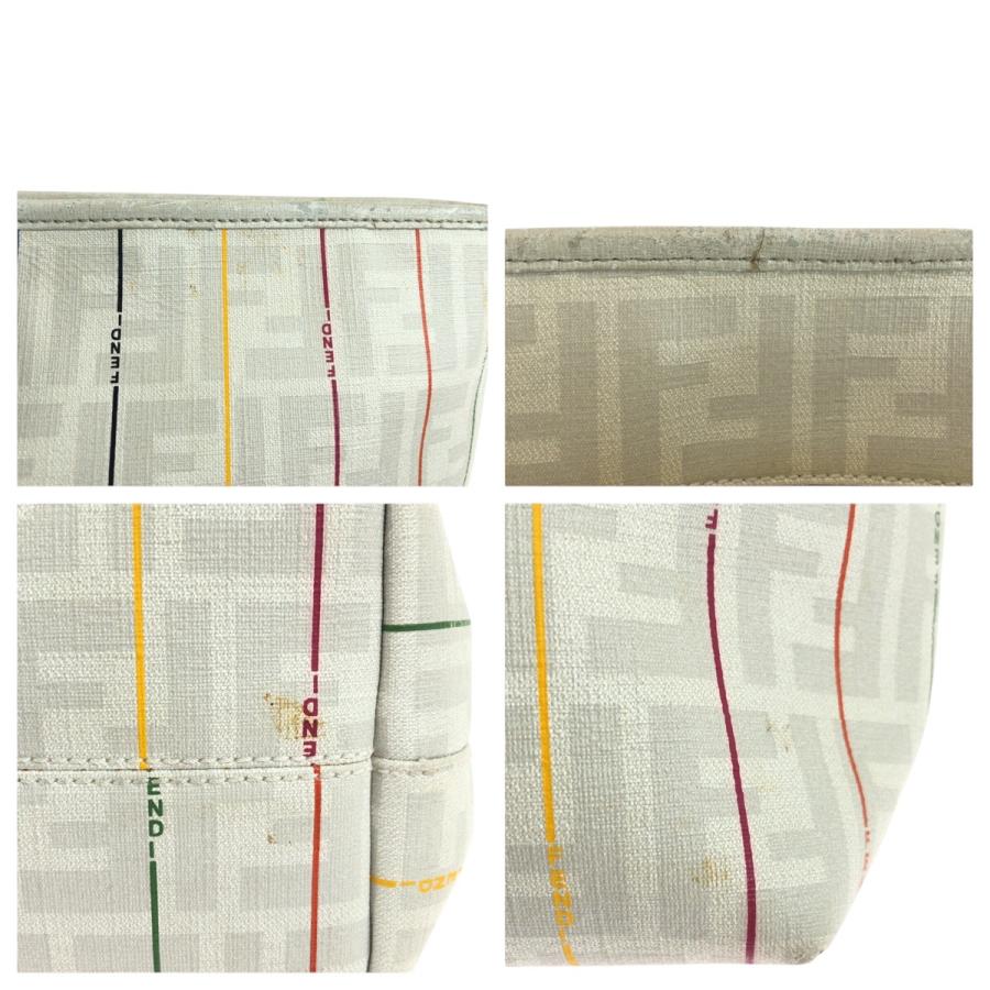 FENDI フェンディ ズッカ ホワイト マルチカラー レザー 88H185 HQP トートバッグ ショルダーバッグ レディース 504177 | FENDI | 04