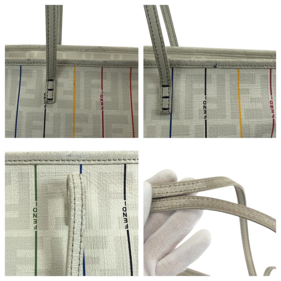 FENDI フェンディ ズッカ ホワイト マルチカラー レザー 88H185 HQP トートバッグ ショルダーバッグ レディース 504177 | FENDI | 05
