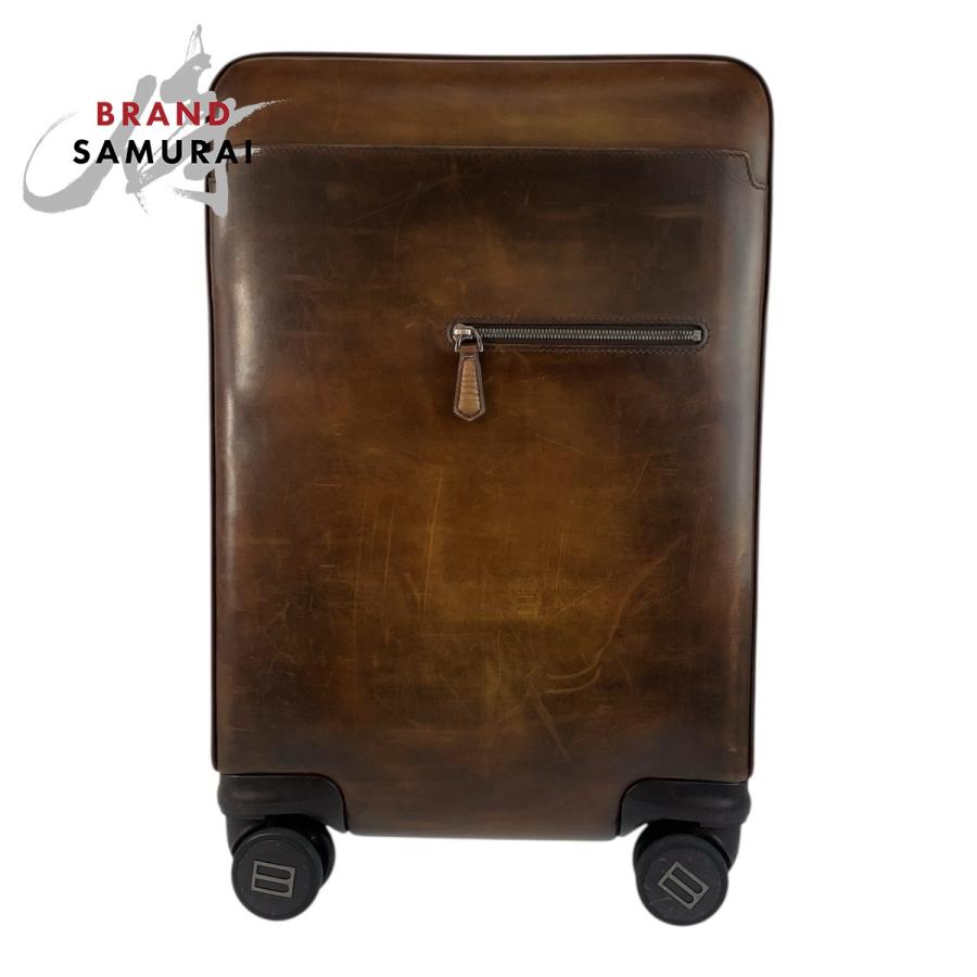 美品 Berluti ベルルッティ フォーミュラ1000 ブラウン シルバー金具