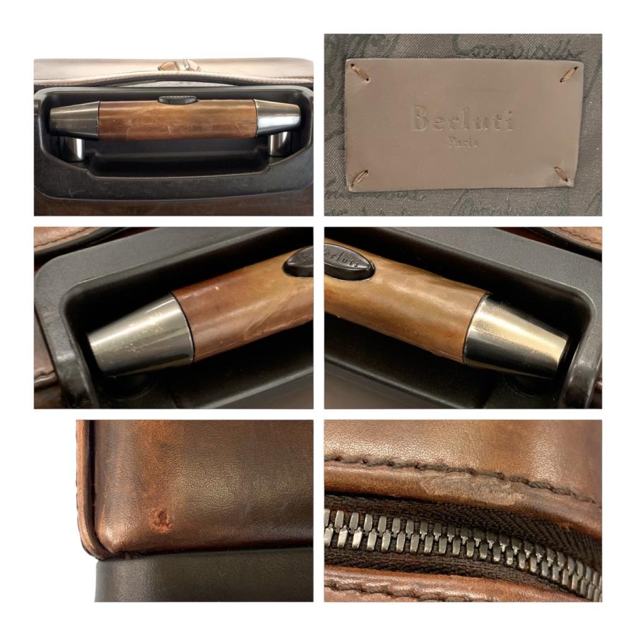 美品 Berluti ベルルッティ フォーミュラ1000 ブラウン シルバー金具