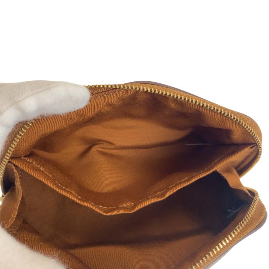 美品 COACH コーチ シグネチャー ベージュ キャメル ゴールド金具 PVC F53385 ポーチ 化粧ポーチ レディース 504229 | COACH | 07