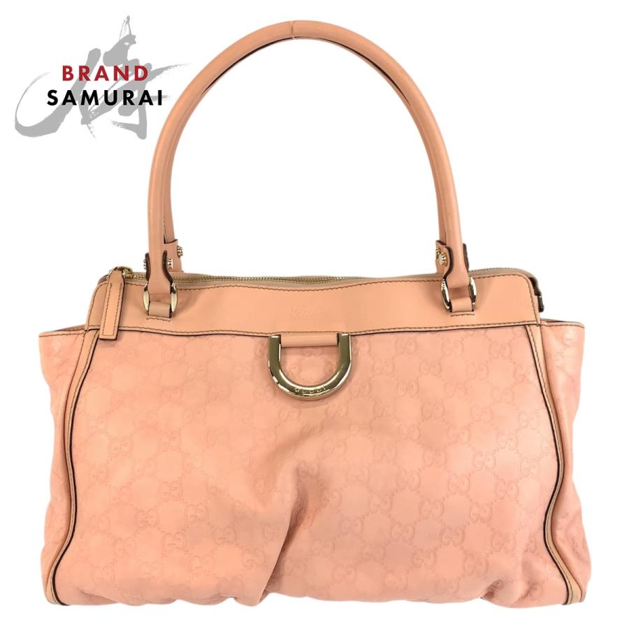 美品 GUCCI グッチ アビー グッチシマ ピンク ゴールド金具 レザー 189831 トートバッグ ショルダーバッグ レディース 504239 | GUCCI