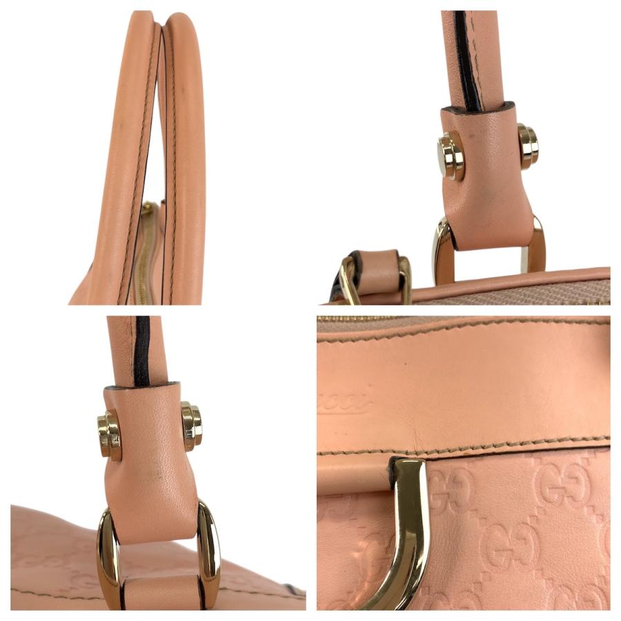 美品 GUCCI グッチ アビー グッチシマ ピンク ゴールド金具 レザー 189831 トートバッグ ショルダーバッグ レディース 504239 | GUCCI | 05