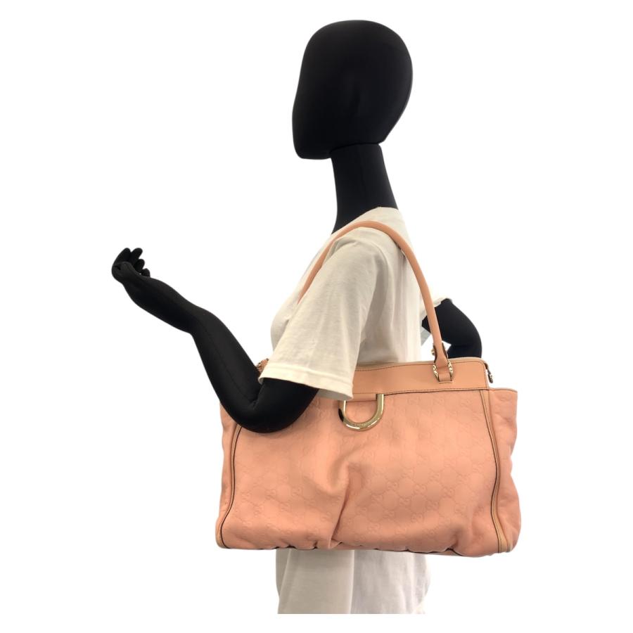 美品 GUCCI グッチ アビー グッチシマ ピンク ゴールド金具 レザー 189831 トートバッグ ショルダーバッグ レディース 504239 | GUCCI | 06